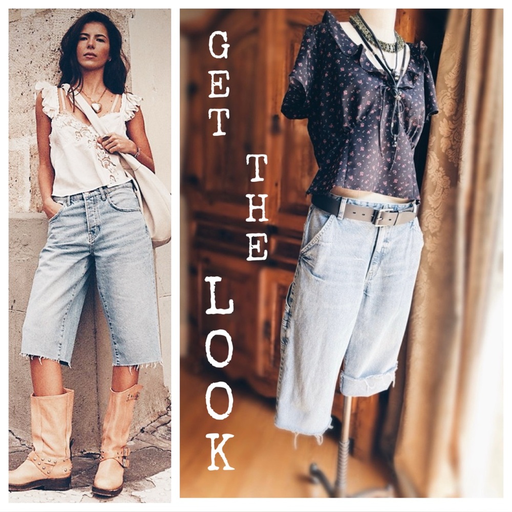 Jeans Cropped Slouchy Carpenter Jeans